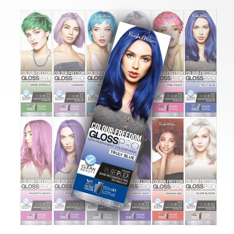 Colour-Freedom Gloss Pro 150ml Truly Blue Semi-Permanent Hair Colour -