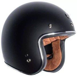 TORC Motorcycle 3/4 Open Face Helmet TORC T50 Del Mar Cafe Retro Flat Black X-Large