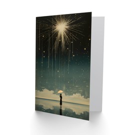 Artery8 Falling Star Wish Dreamscape for Wife Her Mum Sister Daughter Mom Gran Nan Birthday Thank You Get Well Soon Blank Art Greeting Card
