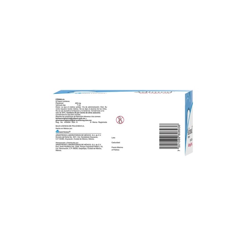 Adimod Solucin 400 Mg7 Ml, 10 Frascos 7 Ml