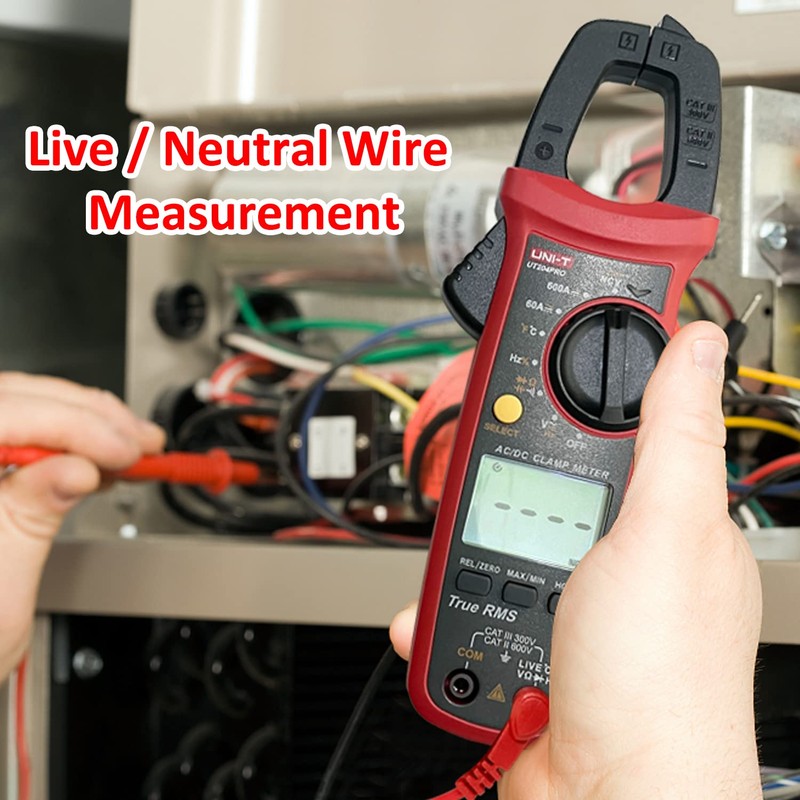 UNI-T UT204PRO Current Clamp, True-RMS Clamp Meter, Clamp Multimeter Measures