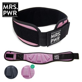 MR. PWR Weight Lifting Belt Men | MRS. PWR for Women | Fitness Belt | Training Belt for Bodybuilding and Crossfit | Weight Belt for Men and Women