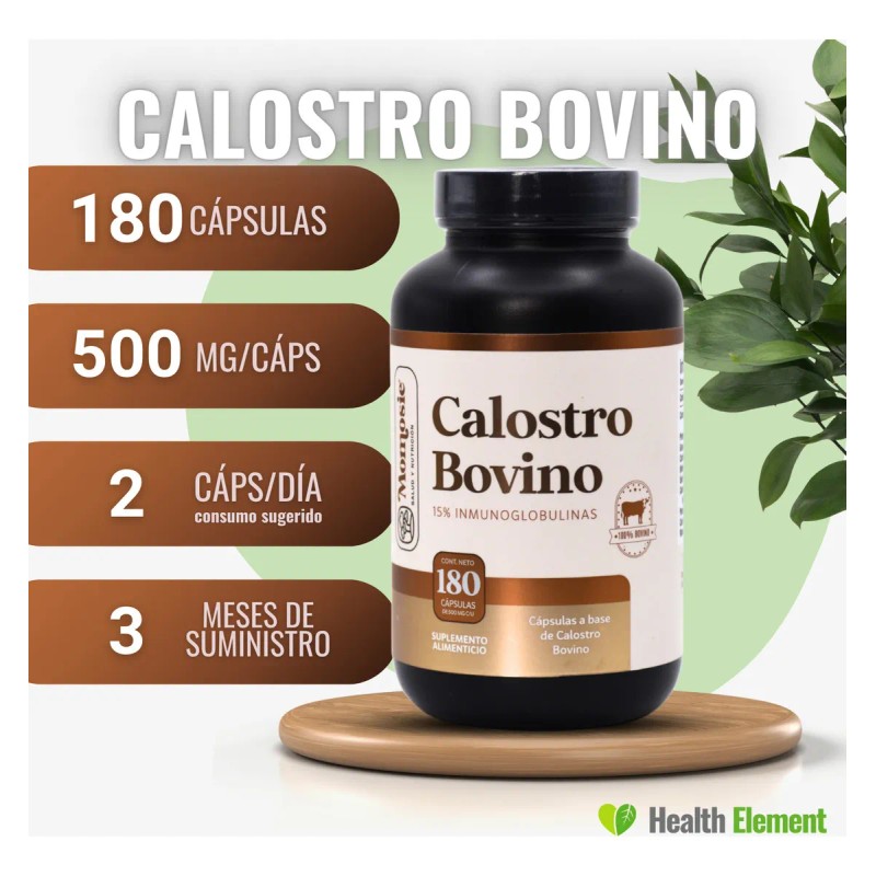 Calostro Bovino 180 Cpsulas Bovine Colostrum Momosie Vitaminas Mujer Hombre