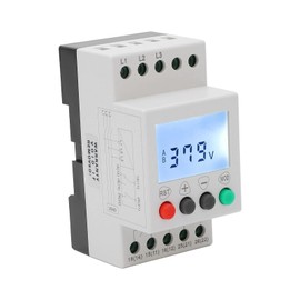 JVR1000-A 3 Phase 4 Wire Voltage Phase Sequence Protector Overvoltage Relay Undervoltage Protector 208~480VAC