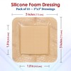 MEDca Silicone Foam Dressing w/Adhesive Border 3"x3" (Pack of 10)