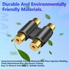YIMATEECO RCA Coupler, 5Pcs Double RCA Phono Coupler 2 RCA