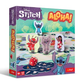 Trefl Aloha!, Lilo & Stitch - Family Board Game with Fairy Tale Figures, Fast Family Game, Family Game for Adults and Children from 4 Years