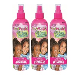 African Pride Dream Kids Olive Miracle Detangler 8 Ounce (235ml) (3 Pack)