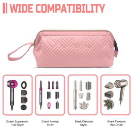 Chelvvg Hair Tools Travel Bag for Shark Flexstyle | Portable Carrying Case for Dyson Airwrap Hair Dryer Brush Revlon Hair Tools | Waterproof Dustproof Shockproof Flat Curling Iron Travel Organizer