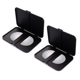 OuShiun 2 Pack Stick-on Readers, Bifocal Reading Lenses for Sunglasses & Goggles, Reusable, No Water or Adhesive Needed(+1.0)