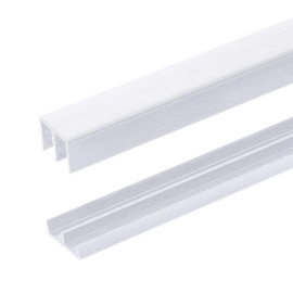 Randall Manufacturing Co., Inc | Plastic Sliding Door Track | 6 Feet Long | Fits 1/4” Doors | Easy & Quick Installation | PVC Plastic | White | Works on Multiple Door Types