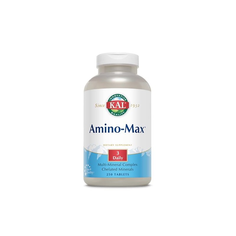 KAL Amino Max, Amino Acids, Multi-Mineral Complex Chelated Minerals 250