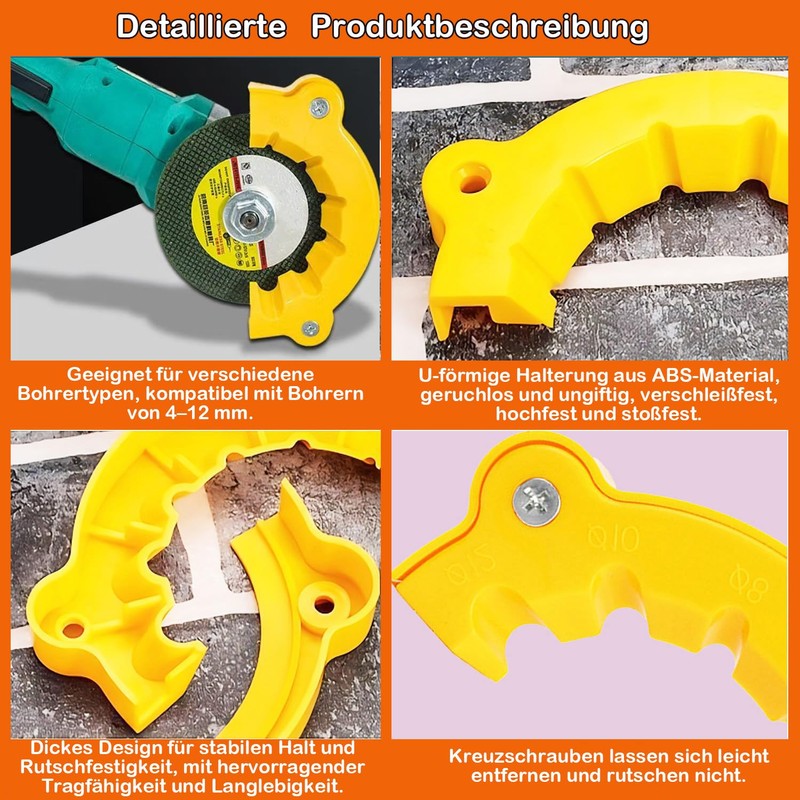 KEWAYO Drill Sharpener for Angle Grinder - Universal Sharpener 4-12