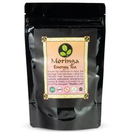 MORINGA ENERGY TEA - Loose leaf 3 oz. Natural, hand harvested and freshly packaged with 100% Pure Moringa Leaves.