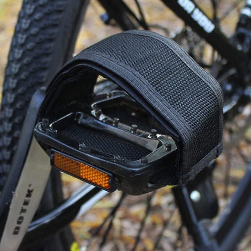 2 x Black Pedal Straps for Bike Pedals and Cleats