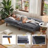 Flamaker Convertible Futon Sofa Bed Futon Couch with Adjustable Back