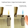 Visol Hubbard Traditional and Torch Flame Refillable Gas Lighter, Flint