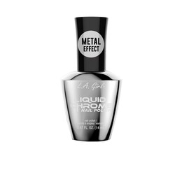 L.A.girl Liquid Chrome Nail Polish 0.47 FL OZ- 8 Colors (Burnished Nickel)