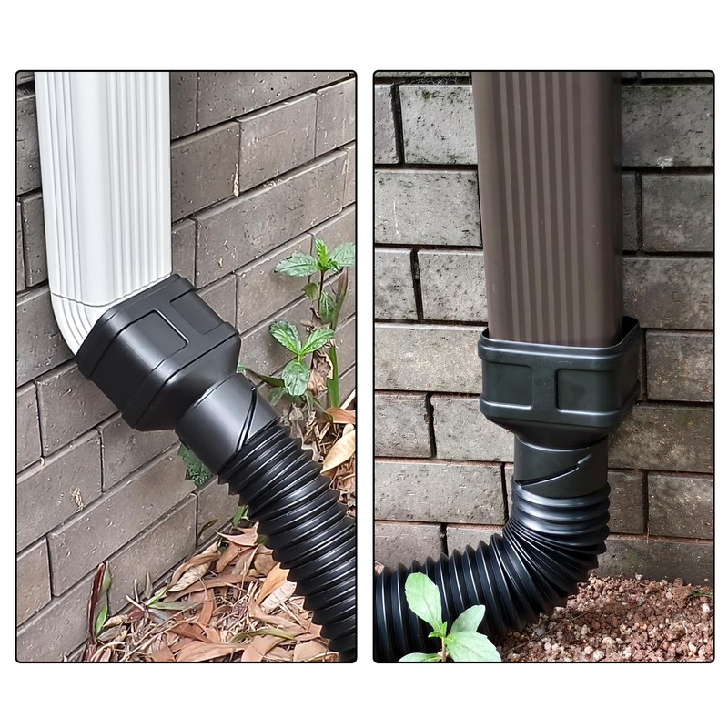 Prestantious 7ft Long Gutter Downspout Extensions, 3.1" OD Gutter Downspout