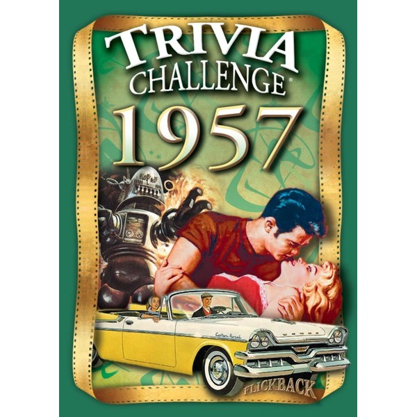 Flickback 1957 Trivia Playing Cards: Great Birthday or Anniversary