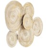 Mesa 32 1/4 Wide Gold Cream-Washed Disk Wall Art -