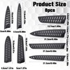 8 Pieces Knife Covers or Sleeves Black Knife Sheath Blade