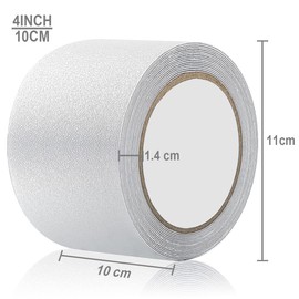 Yorwe Anti Slip Tape Transparent, More Clear and Comfortable Safety Track Tape (4" Width x 190" Long, Clear)