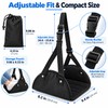 Airplane Footrest Hammock with Adjustable Strap, Portable Padded Travel Foot