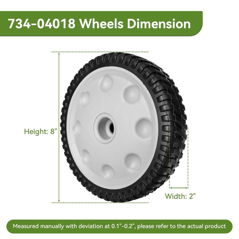 ranwin 734-04018 Front Drive Wheels Fit for Troy Bilt TB240
