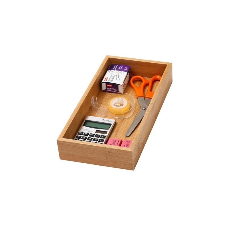 YBM Home 478 Drawer Organizer Storage, 6x15x2, Natural