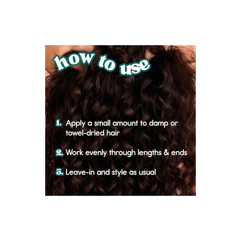 Nature Spell Curl Leave-In Cream, Salt Free Formula for Definition,