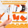 Honeydak 100 Pcs 2 Inch Mini Metal Spring Clamps Bulk