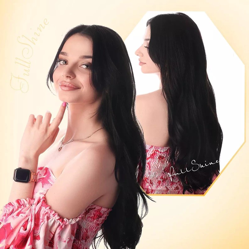 Full Shine Extensiones Cabello Natural 16in 20pz 50gr Negro