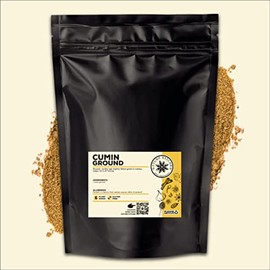 Nature Kitchen Cumin Ground 500G Large Bag of Seasoning Spices and Herbs. Gluten-Free and Vegan, Everyday Cooking Blends for Marinades, Sauces, Frying, Baking Or Grilling