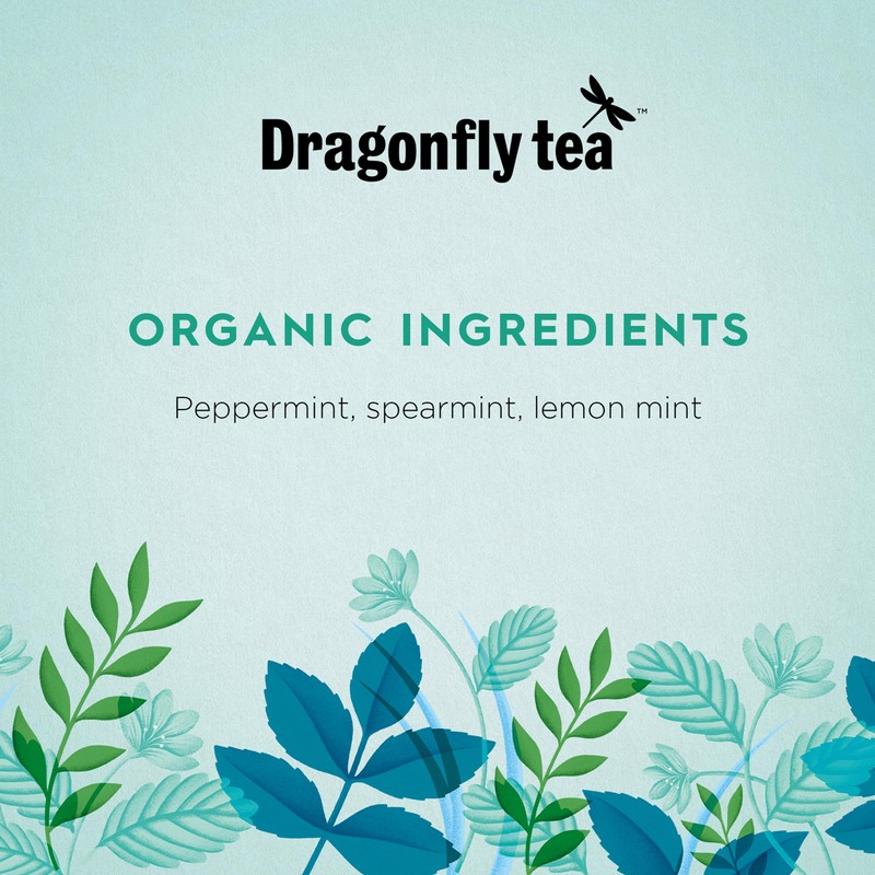 Dragonfly Three Mint Medley - 4 x 20 Organic Tea