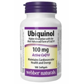 webber naturals Ubiquinol CoQ10 100mg 100 softgels - 2 bottles l For domestic use in Canada l Local direct delivery, 2 units, 126g / webber naturals 웨버네추럴스 유비퀴놀 Ubiquinol 코큐텐 100mg 100 소프트젤-2병 l 캐나다 내수용 l 현지 직배송, 2개, 126g
