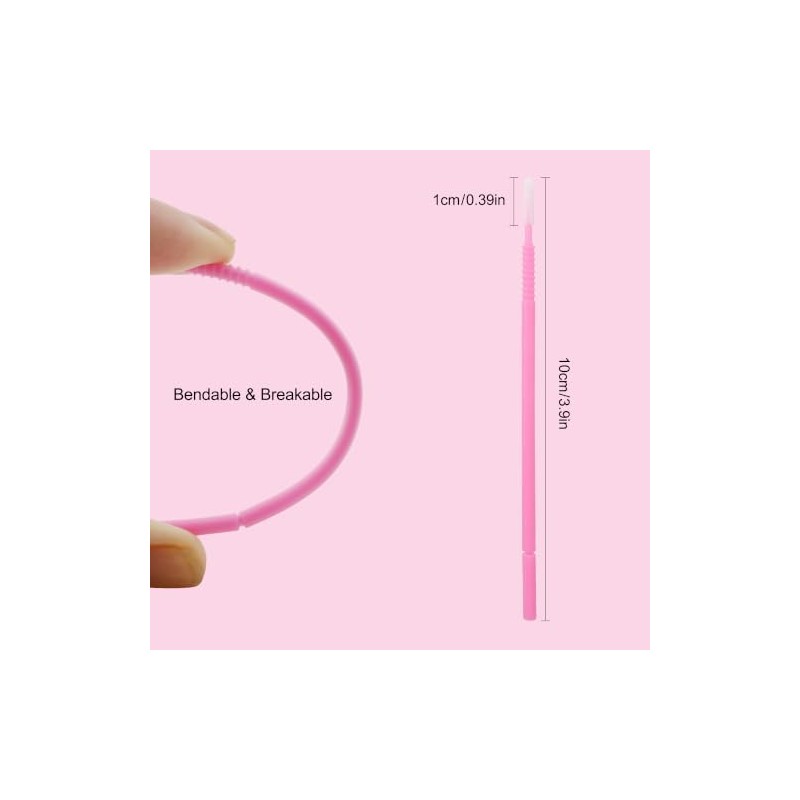 200 pinceles de micro aplicadores, extensión de pestañas para maquillaje,