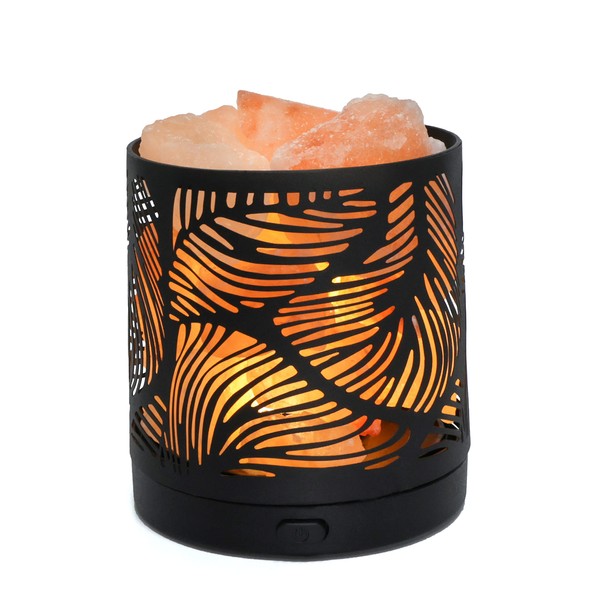 SUNYA Himalayan Salt Lamp - Metal Basket with 5 LED