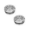 Ganter Normelemente GN 743-24-G1-A 743-24-G1-A Oil Sight Glasses, Silver, Inch