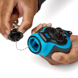 OX Tools OX-P027731 Chalk Line - 100' Thick Line, Curved Hook, 6:1 Gear Ratio, Metal Handle, Easy Top Load, Ergonomic Shape & Rubber Grips - Ideal for Deck Builders, Framers, Roofers