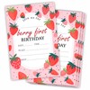 Grehos Berry first birthday Invitations With Envelopes, 20 Double-Sided Fill