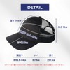 [US Garment] 帽子 メッシュ 黒 大きいサイズ 無地 キャップ メンズ レディース
