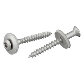 Plumber Screws with EPDM Sealing Washer (15 mm) and Torx Drive / TX20 | Stainless Steel A2 | Similar to DIN 7995/DIN 9171 | Trapezoidal Sheet Metal Screw | Tapping Screw (4.5 x 45 mm, Pack of 100)