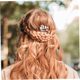 Minkissy Unique Bridal Hair Accessories Set u Shape Hair Stick Fork Wedding Pins for Parties Events