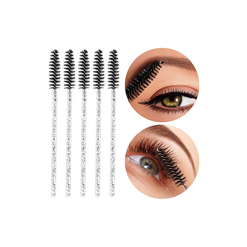 Tbestmax 500 Disposable Mascara Wands Eyelash Brush Spoolies for Eyebrow