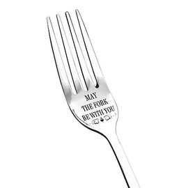May The Fork Be with You Fork Gifts for Couples Boyfriend Girlfriend Anniversary Birthday Gift for Women Men Husband Wife Christmas Gifts for Mom Dad Son Daughter Best Friends