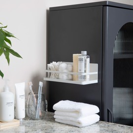 Household Essentials Metal Magnetic Spice Organizer, White