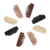 6 Pcs Stickable Wigs Clips U-Shape Snap Clips 32mm 6-Teeth