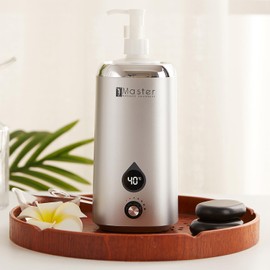 Master Massage Gen-II Oil Warmer for Massage Therapy & Personal Use- Quick Oil & Lotion Warmer Heats up to 140° C Sleek, Modern Design (Single Bottle)