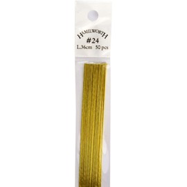 Florist Wire and Sugarcraft Wire Metallic Gold Colour - 24 gauge